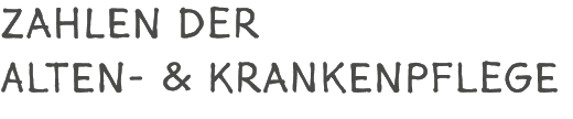 ZAHLEN DER Alten- & Krankenpflege