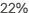 22%