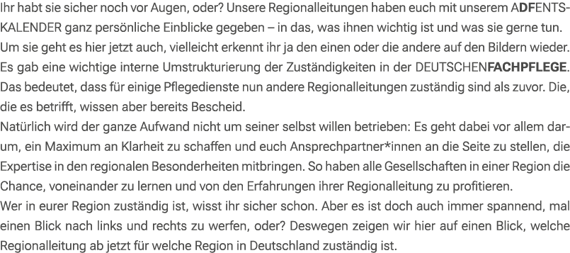 Ihr habt sie sicher noch vor Augen, oder? Unsere Regionalleitungen haben euch mit unserem ADFENTSKALENDER ganz pers n...