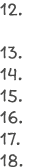 12. 13. 14. 15. 16. 17. 18.