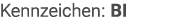 Kennzeichen: BI