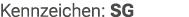 Kennzeichen: SG