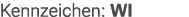 Kennzeichen: WI
