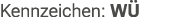 Kennzeichen: W 