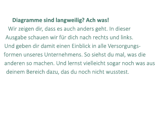  Diagramme sind langweilig? Ach was! Wir zeigen dir, dass es auch anders geht. In dieser Ausgabe schauen wir f r dich...