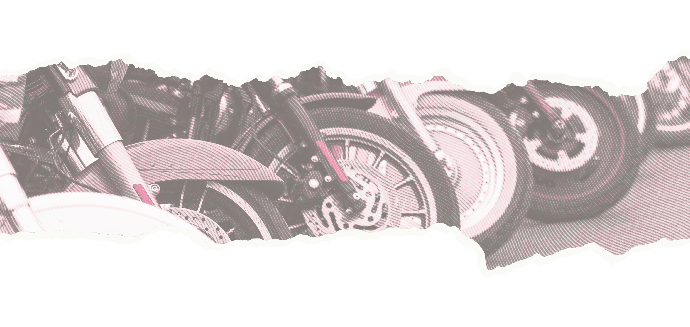 upper and lower part of ripped open paper colored white