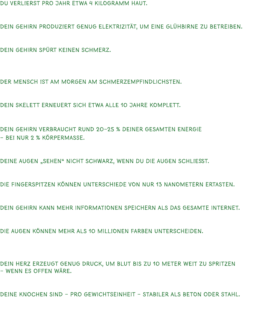 Du verlierst pro Jahr etwa 4 Kilogramm Haut. Dein K rper erneuert st ndig seine oberste Schicht. Fast 90 % des Hausst...