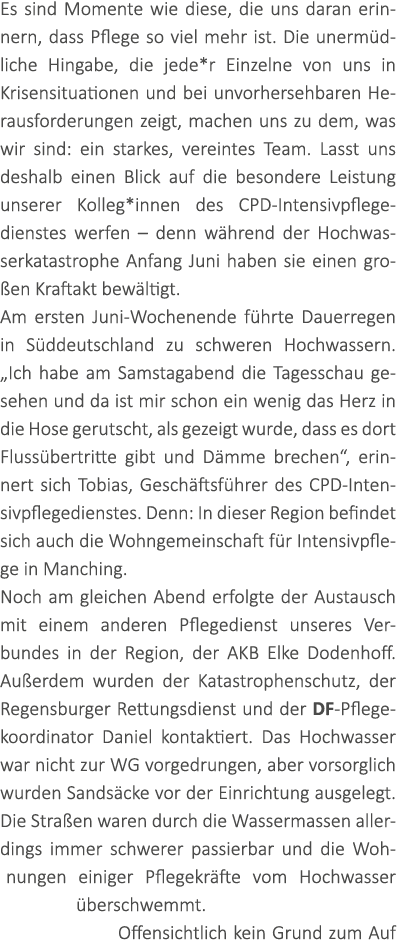 Es sind Momente wie diese, die uns daran erinnern, dass Pflege so viel mehr ist. Die unerm dliche Hingabe, die jede*r...