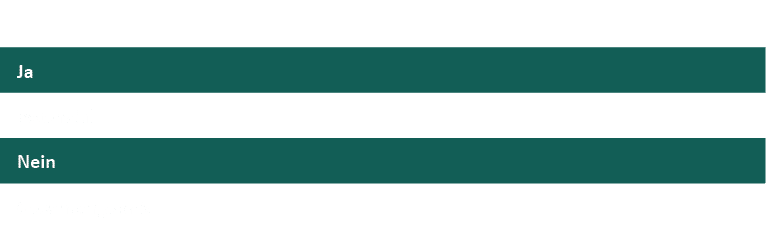 ,,,,Ja,,,,Potenzial,,,,Nein,,,,Gesamtergebnis,,,