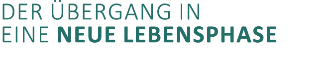 Der bergang in eine neue Lebensphase