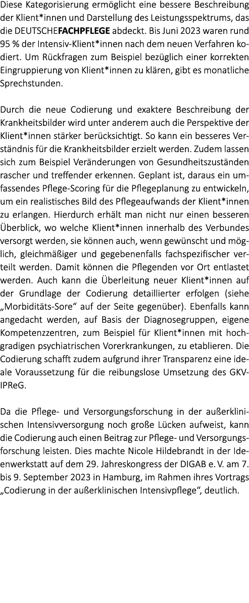 Diese Kategorisierung erm glicht eine bessere Beschreibung der Klient*innen und Darstellung des Leistungsspektrums, d...