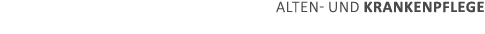 Alten und Krankenpflege 