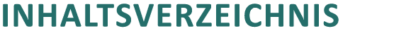 Inhaltsverzeichnis