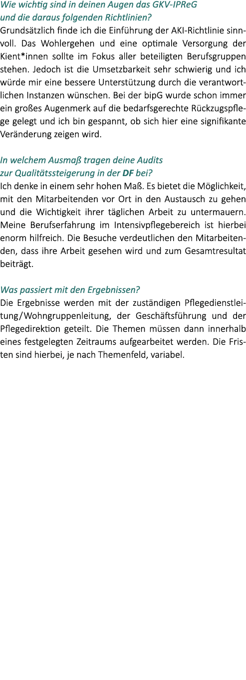 Wie wichtig sind in deinen Augen das GKV IPReG und die daraus folgenden Richtlinien? Grunds tzlich finde ich die Einf...
