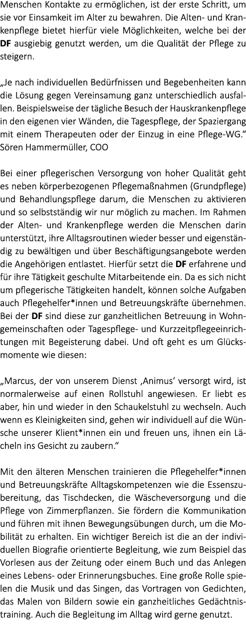 Menschen Kontakte zu erm glichen, ist der erste Schritt, um sie vor Einsamkeit im Alter zu bewahren. Die Alten und Kr...