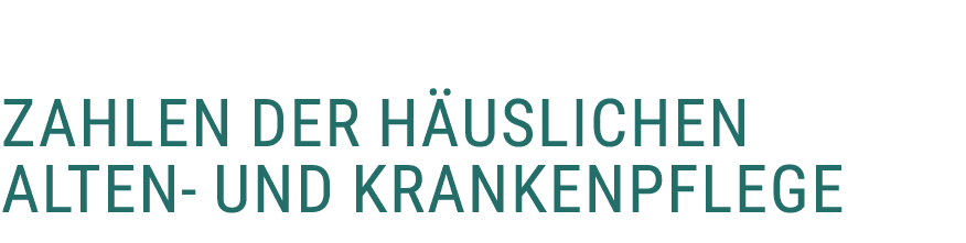  Zahlen der h uslichen Alten und Krankenpflege
