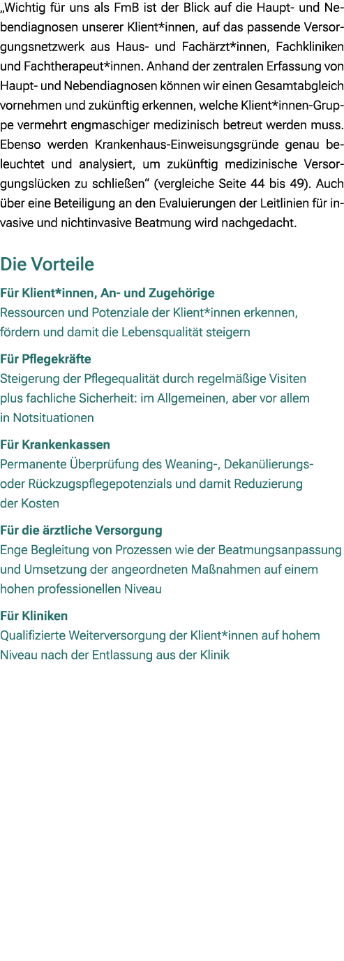 „Wichtig f r uns als FmB ist der Blick auf die Haupt und Nebendiagnosen unserer Klient*innen, auf das passende Versor...