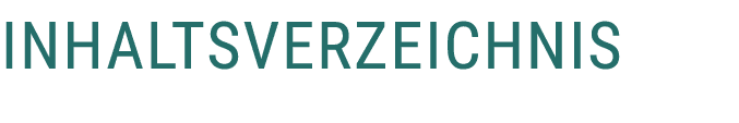 Inhaltsverzeichnis