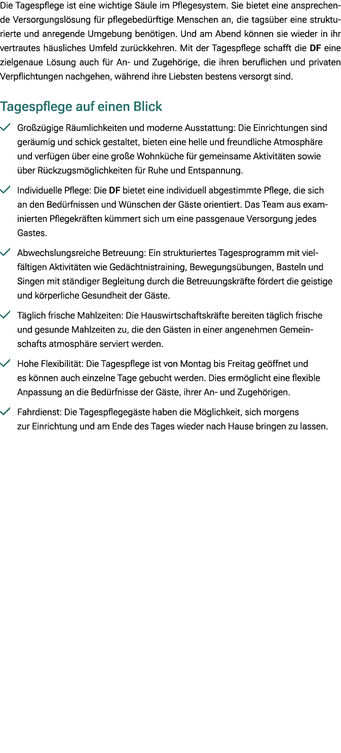 Die Tagespflege ist eine wichtige S ule im Pflegesystem. Sie bietet eine ansprechende Versorgungsl sung f r pflegebed...