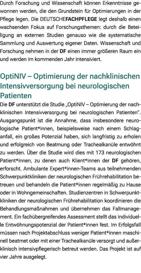 Durch Forschung und Wissenschaft k nnen Erkenntnisse gewonnen werden, die den Grundstein f r Optimierungen in der Pfl...