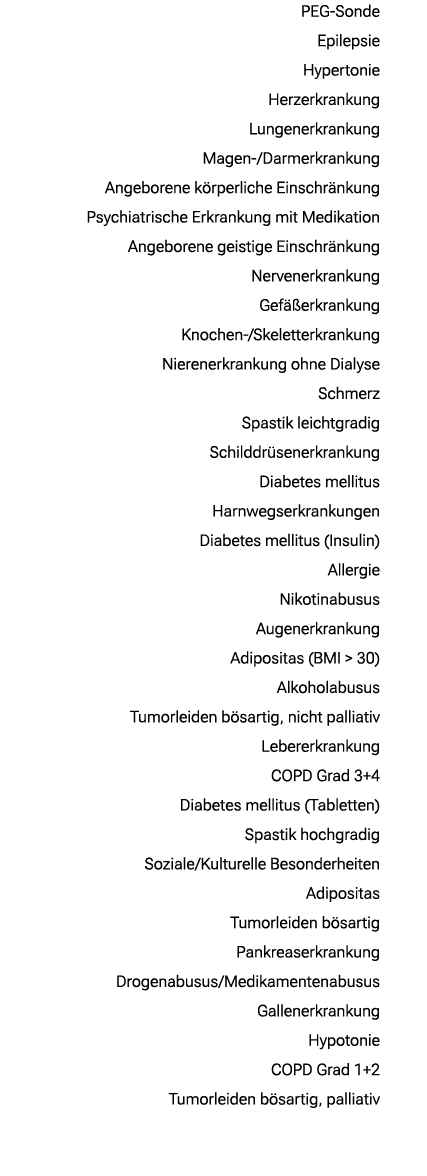  PEG Sonde Epilepsie Hypertonie Herzerkrankung Lungenerkrankung Magen / Darmerkrankung Angeborene k rperliche Einschr...