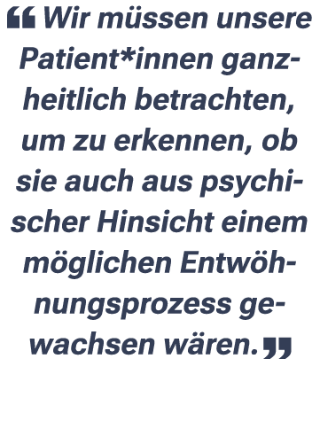 ￼ Wir m ssen unsere Patient*innen ganz heitlich betrachten, um zu erkennen, ob sie auch aus psychischer Hinsicht eine...
