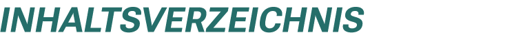 Inhaltsverzeichnis