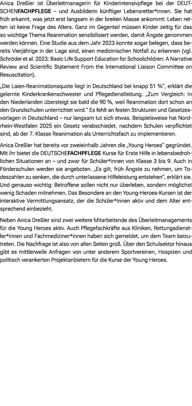 Anica Dre ler ist berleitmanagerin f r Kinderintensivpflege bei der DEUTSCHENFACHPFLEGE – und Ausbilderin k nftiger ...