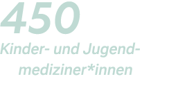 450 Kinder und Jugend mediziner*innen 