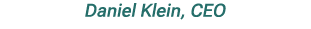 Daniel Klein, CEO