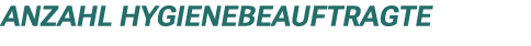 Anzahl Hygienebeauftragte