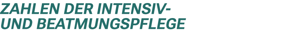 Zahlen der Intensiv und Beatmungspflege