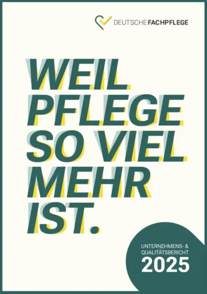 Cover des Unternehmens- und Qualitätsberichts 2025