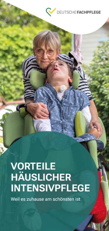Flyer Frontseite Vorteile-häuslicher Intensivpflege