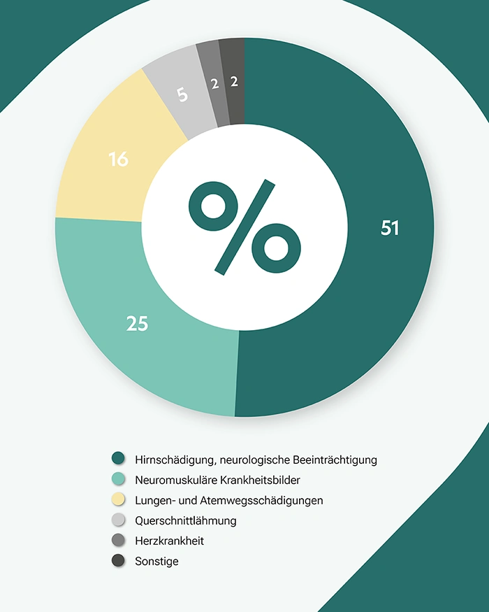 Grafik für Aufnahmegründe bei der DF